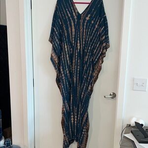 Tie-Dye Kaftan Dress beach coverup